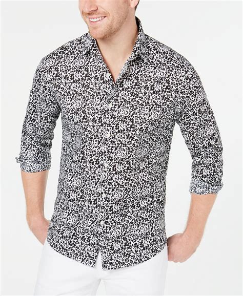 michael kors men's shirts|Michael Kors men's stretch shirt.